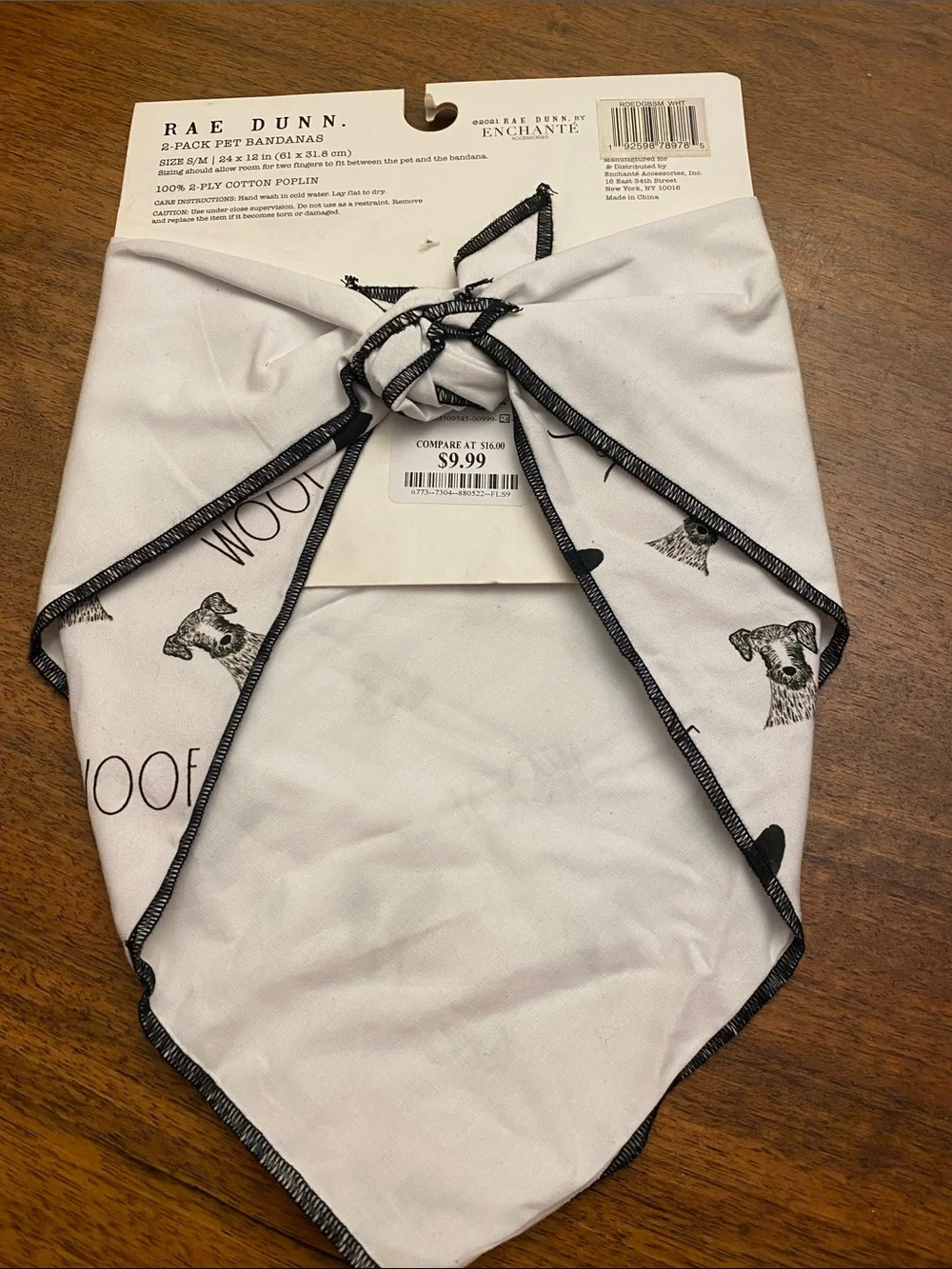FREE RAE DUNN Dog Bandanas NWT
